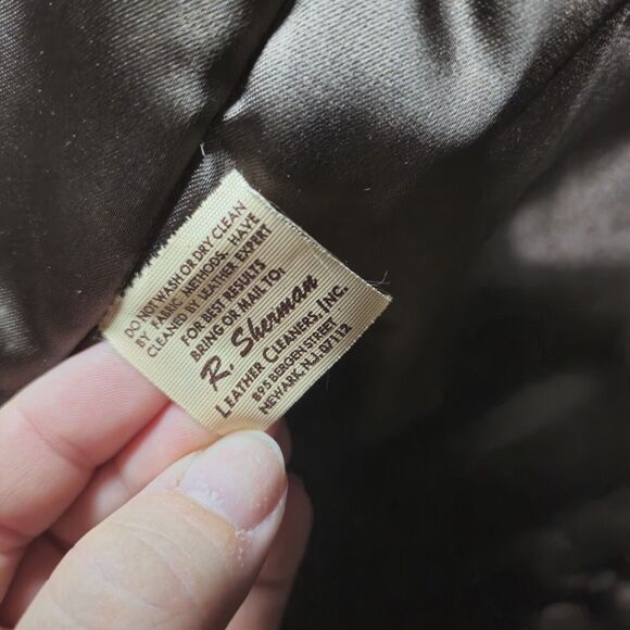 Delong Glove‎ Cowhide Leather Coat Jacket USA Retro 70’s Belted. Size 40 Vintage - Picture 6 of 8